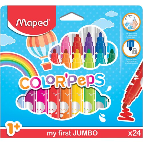  FLOMASTERI MAPED COLOUR`PEPS JUMBO 1/24 Cene
