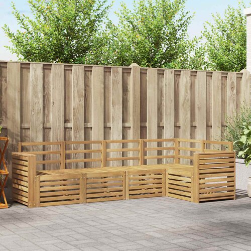  Set vanjskih sofa 5 pcs Bijela 251 x 132,5 x 73 cm Cene