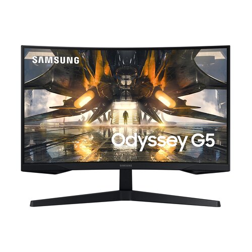 Samsung monitor 27&amp;quot; odyssey g5 g55a, 165hz, zakrivljeni wqhd 2560x1440, 1ms, HDR10, dp, HDMI Slike