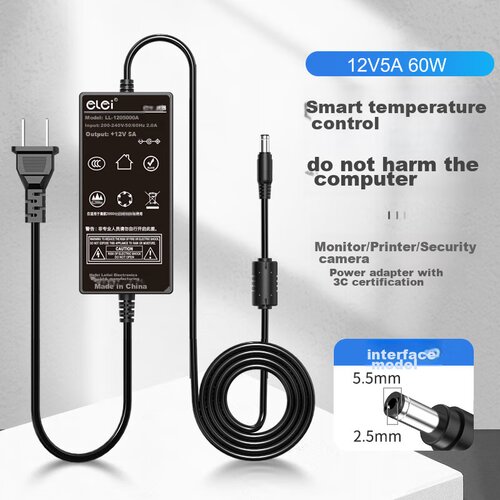  Elei Adapter za napajanje, 12V, 5A, 60W Slike