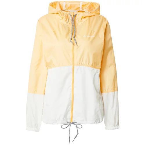 Columbia Outdoor jakna 'Flash Forward' pastelno žuta / bijela