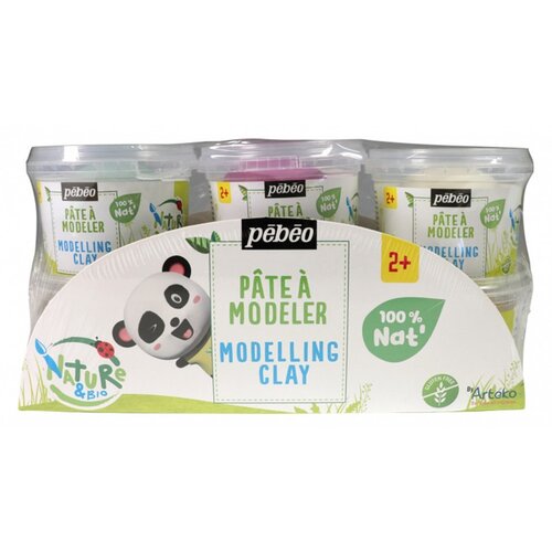  Prirodna masa za modeliranje Pebeo 6 x 90 g (plastelin) KORIŠTENO Cene
