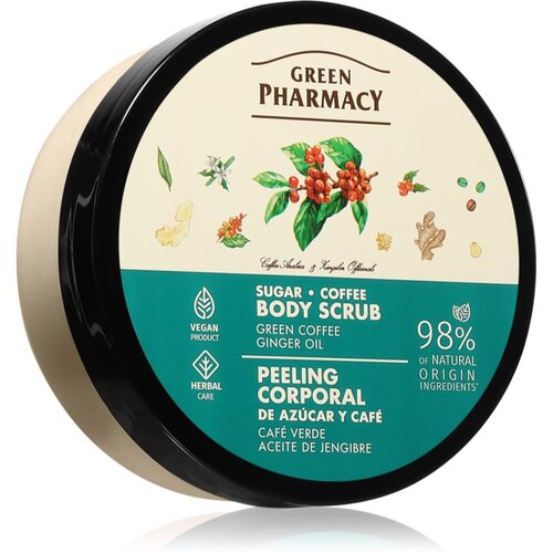 Green Pharmacy Body Care Green coffee & Ginger Oil &scaron;ećerni peeling za tijelo 200 ml Cijene