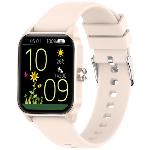 INF Pametna ura s funkcijo Bluetooth za klicanje in nadzorom zdravja Beige, (21644859) Cene