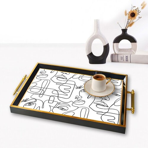 Aberto Design Poslužavnik TPA9809 50 x 29 x 3.5 cm, Šareni Cene