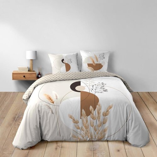 Douceur d int&amp;eacute;rieur Bela/bež bombažna posteljnina za zakonsko posteljo/podalj&amp;scaron;ana 240x220 cm Natacha &amp;ndash; Slike