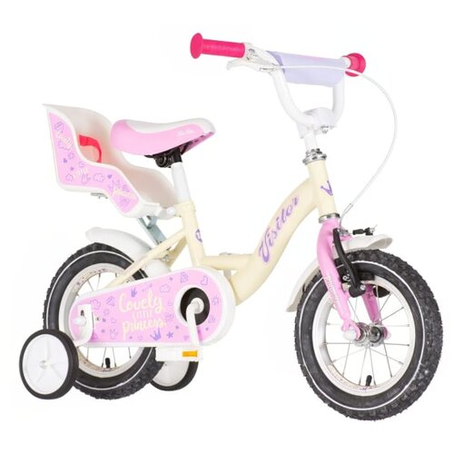  Bicikl visitor lovely little princess 12" belo roze Cene