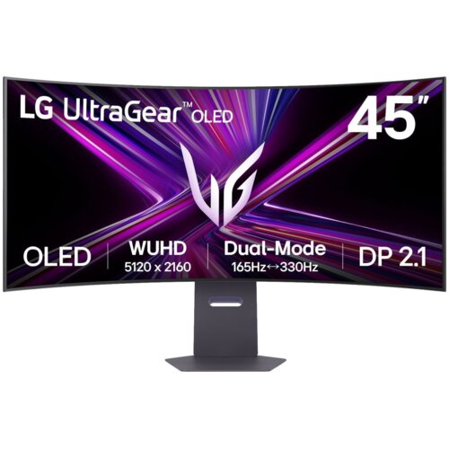 LG UltraGear računalni monitor 114,3 cm (45") 5120 x 2160 pikseli OLED Crno Cene