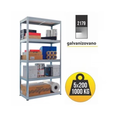 SmartStorage polica metal medijapan 180x90x45cm 5x200kg Slike