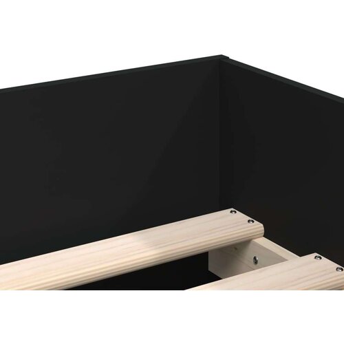 VidaXL Okvir kreveta s ladicama crni 90 x 190 cm Slike