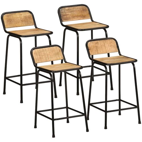  Barski stolci 4 kom 46x35,5x80 cm masivnog grubog drva manga Cijene