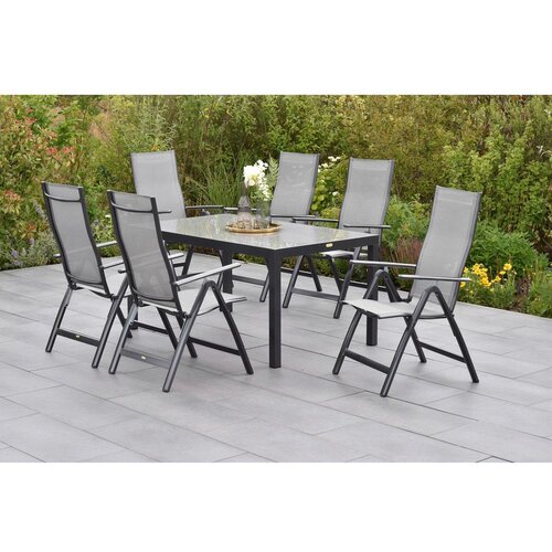 Gardenson vrtni set carrara, 7-Delni, aluminij Slike