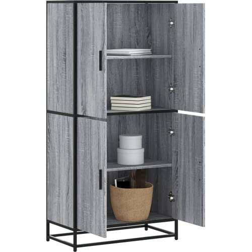  Visoka ploča siva Sonoma 68x35x139 cm Konstruirano drvo Cijene