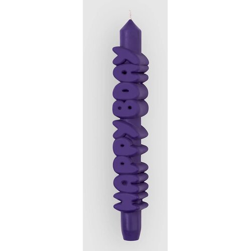 CandleHand Happy Bday 3D Taper Candle indigo Slike