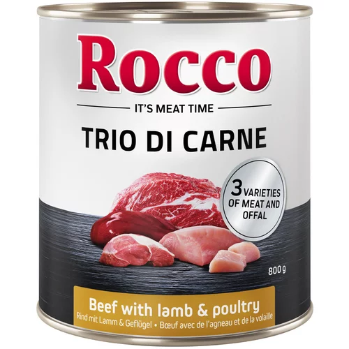 Rocco Classic Trio di Carne - 24 x 800 g - Govedina, jagnjetina & perutnina
