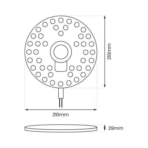  LED magnetni modul LED/36W/230V &amp;Oslash; 21 cm 3000K Slike