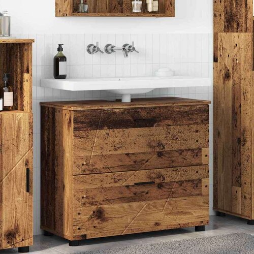 vidaXL Kupaonski ormar Staro drvo 76.5 x 35 x 64 cm Konstruirano drvo Cene