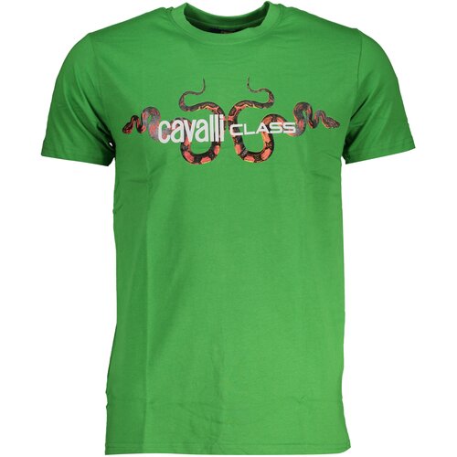Cavalli Class GREEN MEN&#39;S SHORT SLEEVED T-SHIRT Cene