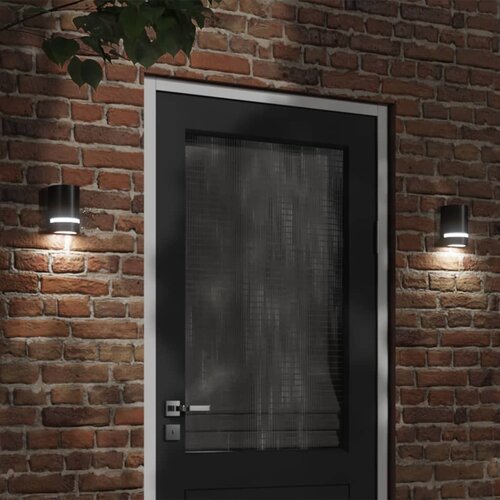 vidaXL Vanjska zidna svjetiljka crna od lijevanog aluminija Cijene