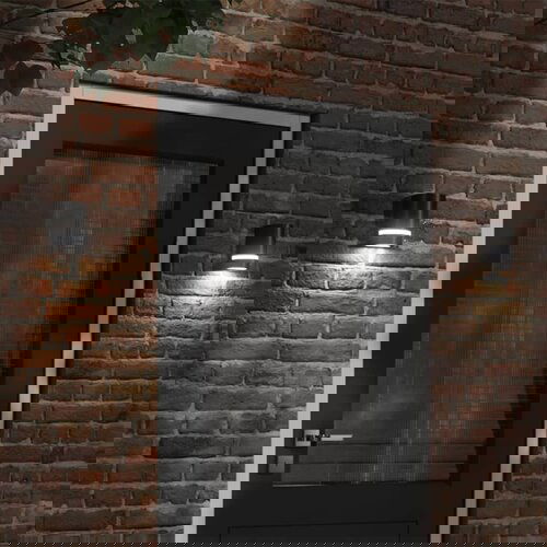 VidaXL Vanjska zidna svjetiljka crna od lijevanog aluminija Slike