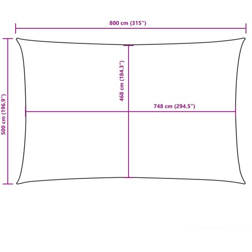  Jedro protiv sunca od tkanine Oxford pravokutno 5 x 8 m žuto Slike