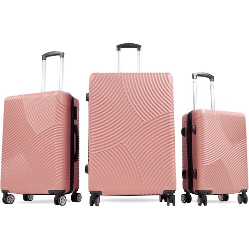  Set putnih kofera AGA Travel MR4654-Dark Pink - tamno roze Slike
