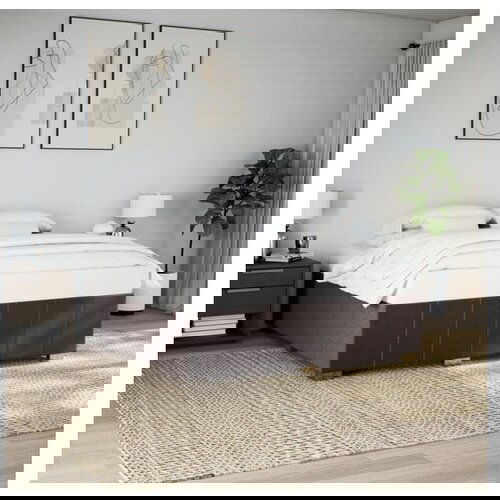 vidaXL Okvir za krevet bez madraca tamnosmeđi 180x200 cm od tkanine Cijene