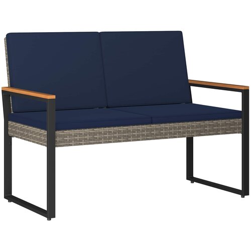  Set vanjskog namje&amp;scaron;taja 4 pcs Siva i tamnoplava poliratan Slike
