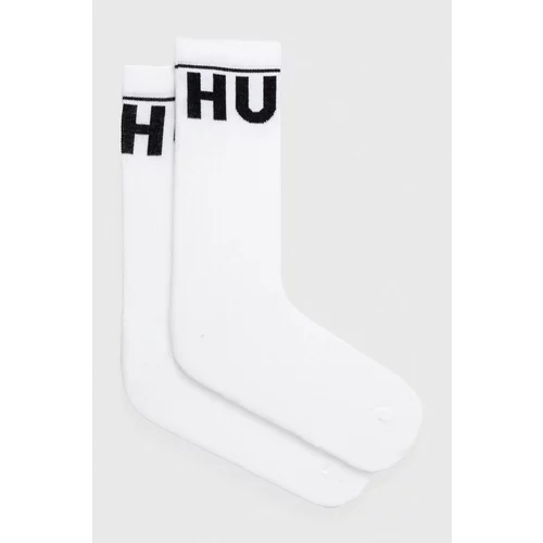 Hugo Čarape 2-pack za muškarce, boja: bijela