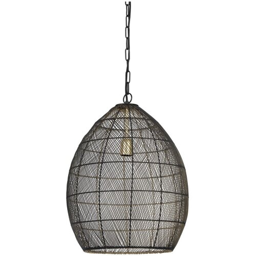 Light &amp;amp; Living črna/v zlati barvi viseča svetilka s kovinskim senčilom &amp;oslash; 40 cm meya &amp;ndash; Slike