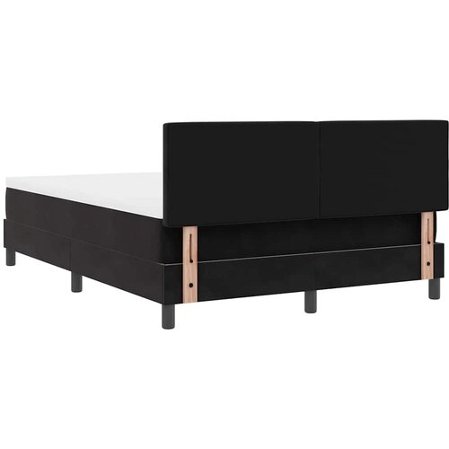  LED Box Spring Krevet s LED trakama Crna 140 x 200 cm Bar&amp;scaron;un Slike