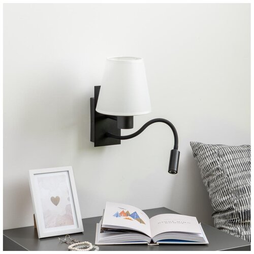 Brilagi - LED zidna lampa NUBILA 1xE27/25W/230V + LED/3W crna/bela Cene