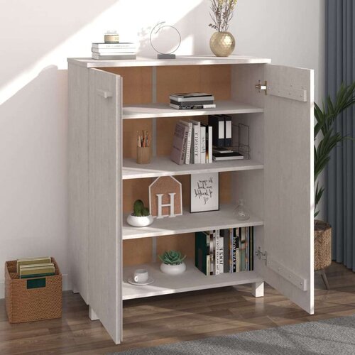 vidaXL Ormarić za cipele bijeli 85 x 40 x 108 cm od masivne borovine Cijene