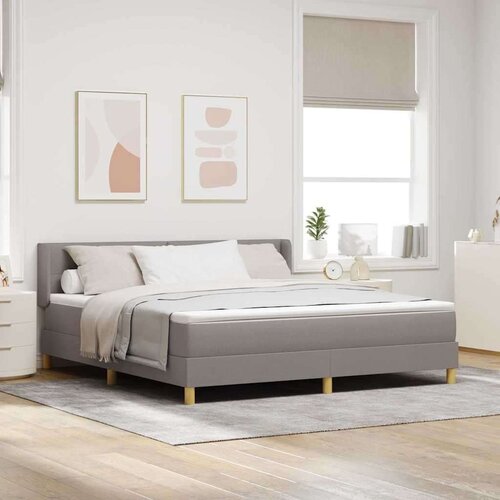 vidaXL Postelja z vzmetnico z vzmetnico Taupe 180 x 200 cm blago, (5000128619) Cene