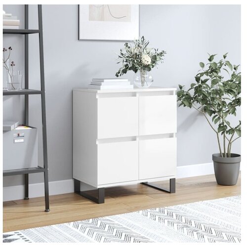 vidaXL Komoda sjajna bijela 60 x 35 x 70 cm od konstruiranog drva Cijene