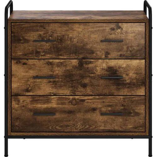  Ormar s ladicama Dimljeni hrast 70 x 39 5 x 71 cm - Dimljeni hrast Slike