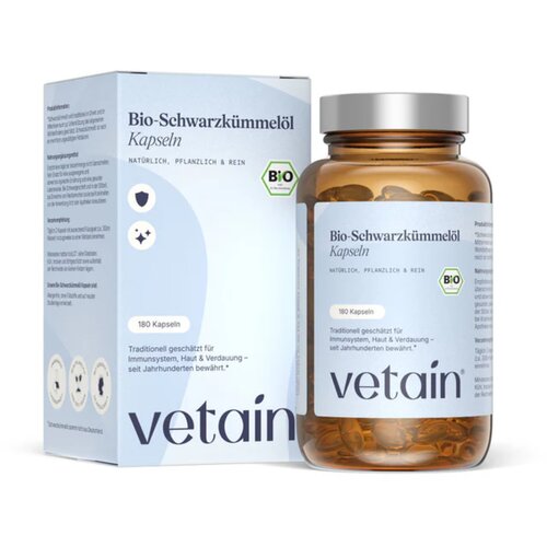 Vetain Bio olje črne kumine - 120 kaps. Slike