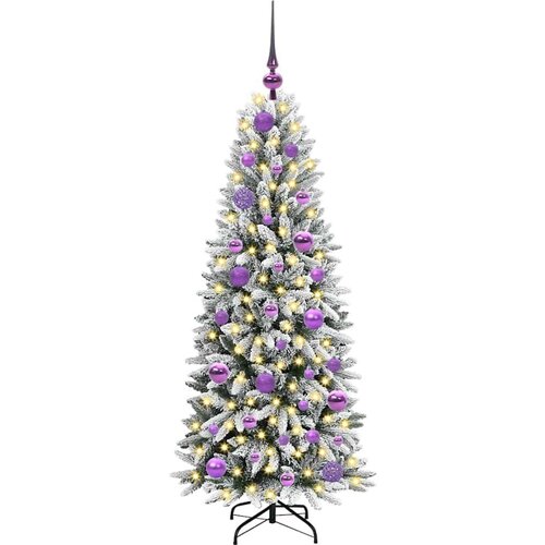 VidaXL Umjetno božićno drvce s stalakom Bijelo 53 x 53 x 120 cm Slike