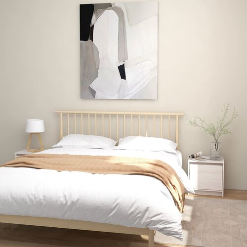 vidaXL Nočna omarica 2 kosa bela 40x30,5x40 cm trdna borovina Cene