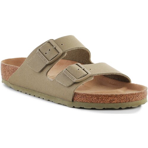 Birkenstock Natikači Rivet Logo Vegan Canvas Faded Khaki 1023958 Zelena Slike