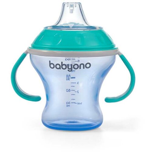 BabyOno Neprolijevajuća čaša Natural, plavo-tirkizna Cijene