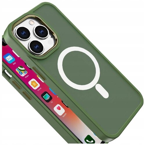 HURTEL BARVNI MAT OVITEK OVITEK ZA MAGSAFE ZA IPHONE 14 PLUS ZELEN, (21896668) Cene