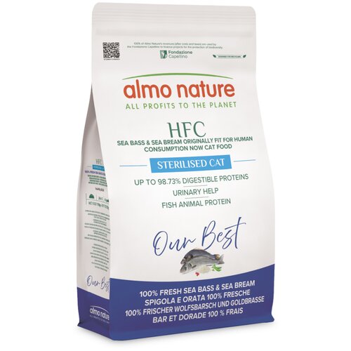Almo Nature HFC Longevity Sterilized brancin i orada - 1,2 kg Slike