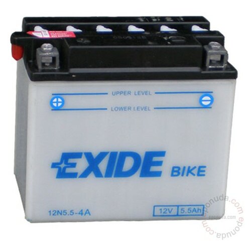 Exide BIKE 12N5.5-4A 12V 5.5Ah akumulator Slike