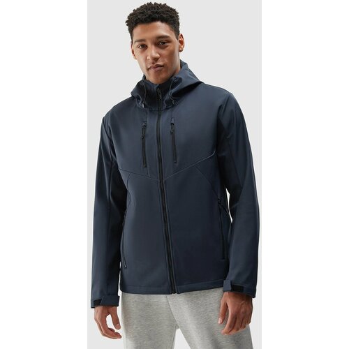 4f Men's windproof softshell jacket 8000 membrane - grey Cene