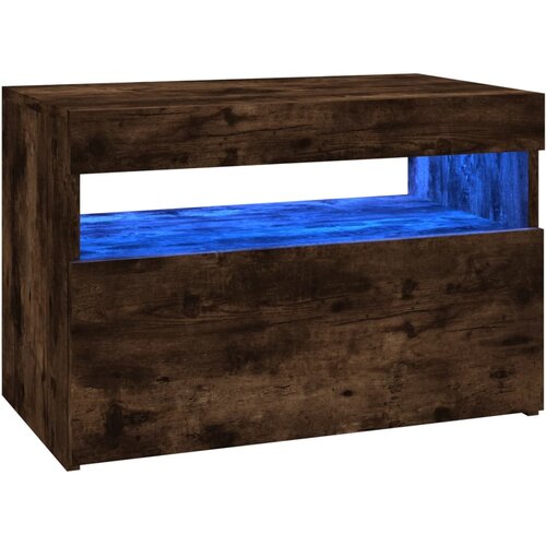 Maison Chic TV omarica - TV stojalo - Televizijska omarica z LED lučkami dimljeni hrast 60x35x40 cm, (21699915) Cene