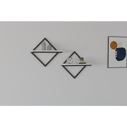 Hanah home zidna polica sezo - white white wall shelf Cene