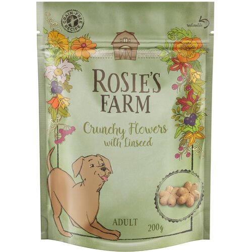 Rosie's Farm Snacks Adult "Crunchy Flowers" - 3 x 200 g Cene