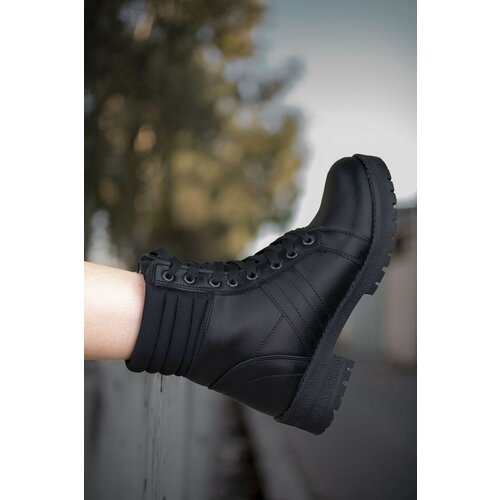Riccon Skin Black Women's Ankle Boots 0012285 Slike