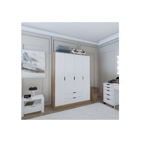 Hanah home Ormar Nissan 1600-018, 140x181x45 cm, Bijeli Cene
